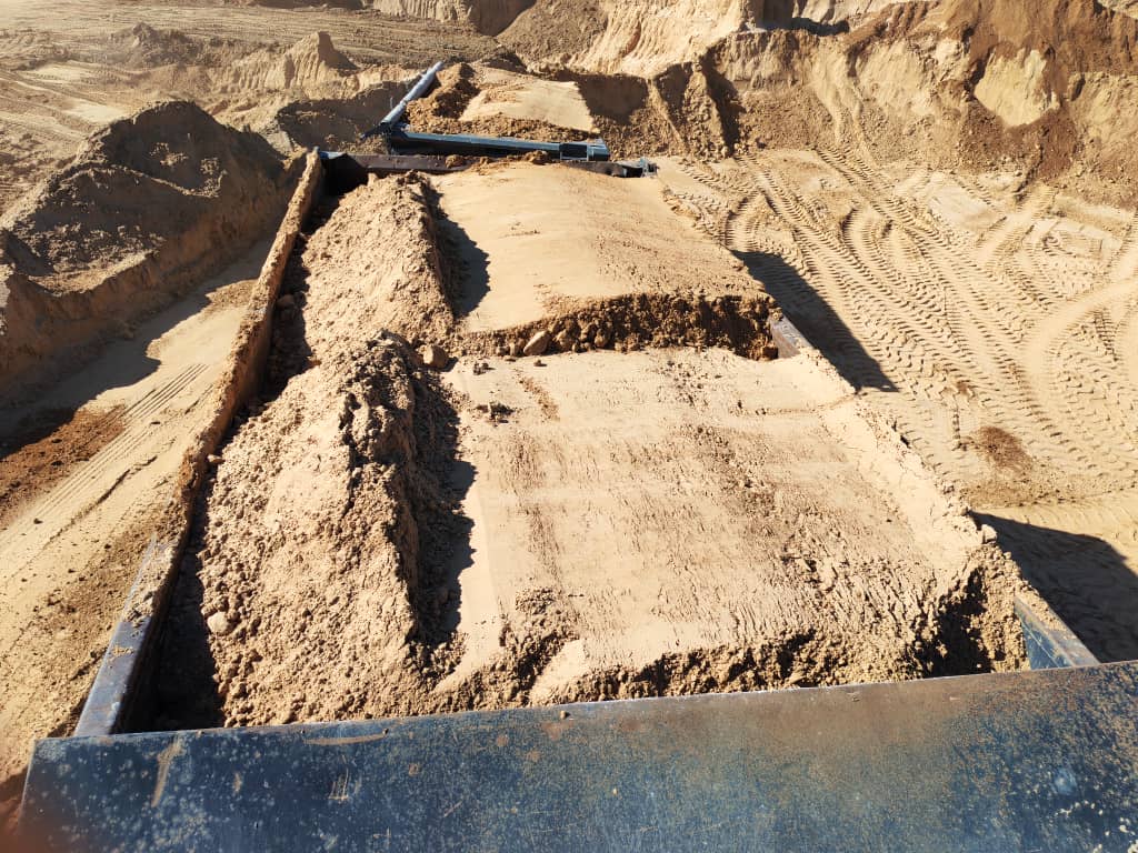 Фото песка на объекте